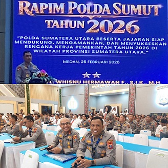 Kapolres Tanjungbalai AKBP Welman Feri, SIK, MIK Hadiri Rapim Polda Sumut