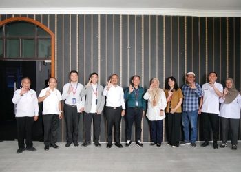 Wali Kota Tanjungbalai Mahyaruddin Salim menerima kunjungan dan audiensi Branch Manager Bank Tabungan Negara (BTN) Cabang Pematangsiantar, Yudhistiro Eko Sejati