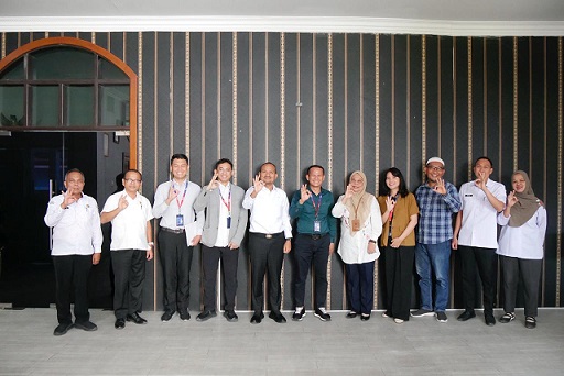 Wali Kota Tanjungbalai Mahyaruddin Salim menerima kunjungan dan audiensi Branch Manager Bank Tabungan Negara (BTN) Cabang Pematangsiantar, Yudhistiro Eko Sejati