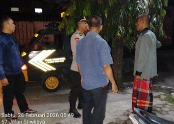 Polsek Siantar Utara Respon Cepat Cek TKP Laporan Dugaan Pencurian Besi di Jalan Sriwijaya