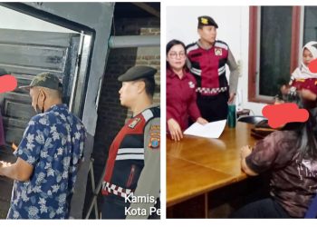 Personil Sat Samapta Dampingi Razia Pekat