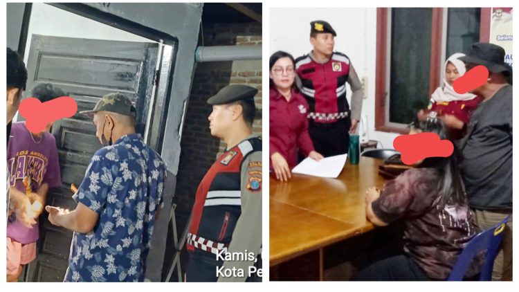 Personil Sat Samapta Dampingi Razia Pekat