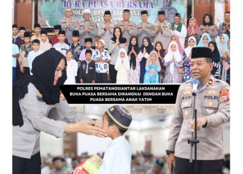 Keluarga Besar Polres Pematangsiantar Gelar Buka Puasa Bersama Anak Anak Yatim