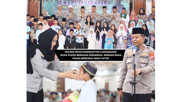 Keluarga Besar Polres Pematangsiantar Gelar Buka Puasa Bersama Anak Anak Yatim