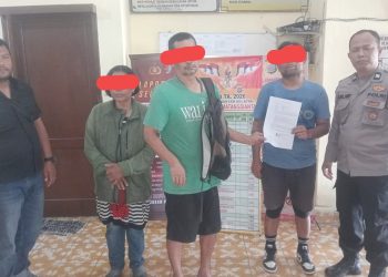 olres Pematangsiantar melalui piket Pawas dan personil piket selesaikan dugaan selisih paham warga dengan Problem Solving