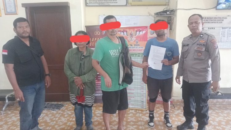 olres Pematangsiantar melalui piket Pawas dan personil piket selesaikan dugaan selisih paham warga dengan Problem Solving