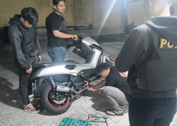Timsus Dayok Mirah Polres Pematangsiantar Amankan Sepedamotor Knalpot Brong