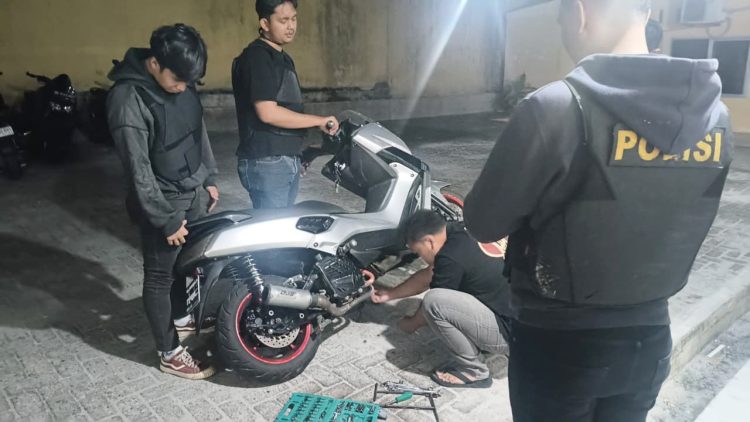 Timsus Dayok Mirah Polres Pematangsiantar Amankan Sepedamotor Knalpot Brong