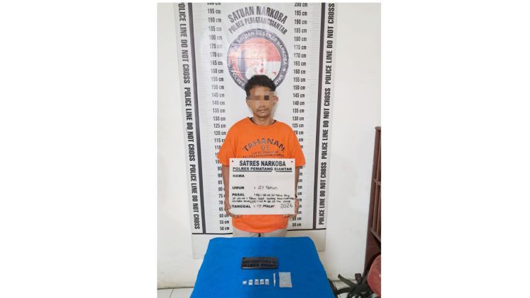 Tersangka JH dan barang bukti