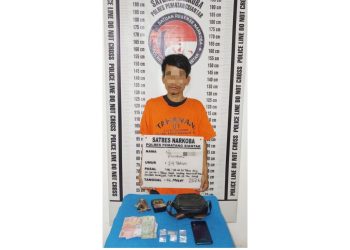 Tersangka GPP dan barang bukti
