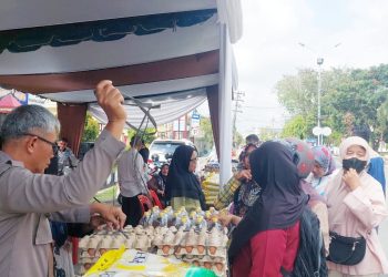 Polres Tanjungbalai Gelar Gerakan Pangan Murah Serentak