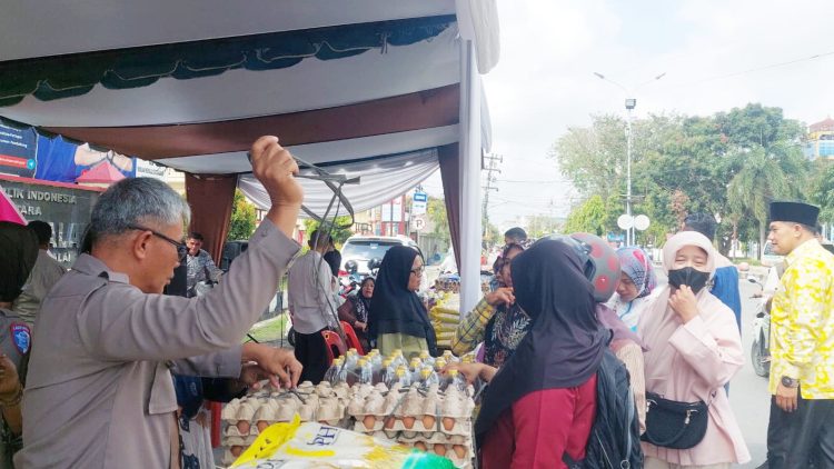 Polres Tanjungbalai Gelar Gerakan Pangan Murah Serentak