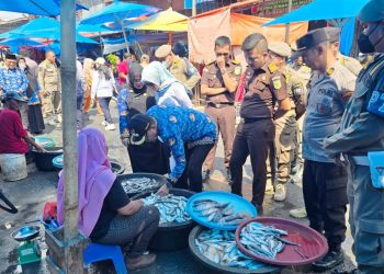 Kasat Reskrim Polres Tanjungbalai, AKP Bram Candra, S.H., M.H sidak Sidak Pasar