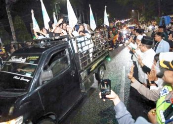 Kapolres Pematangsiantar AKBP Sah Udur T.M. Sitinjak SH. SIK. MH Bersama Walikota dan Forkopimda Pelepasan Takbir Keliling Malam Idul Fitri 1447 H