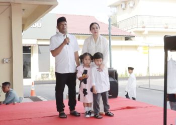 Kapolres Tanjungbalai AKBP Welman Feri, S.I.K. M.I.K menggelar kegiatan Open House dan Halal Bihalal di Mako Polres Tanjungbalai