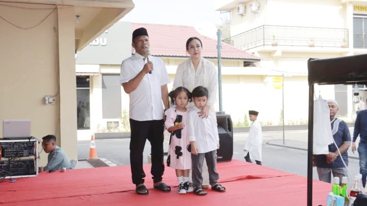 Kapolres Tanjungbalai AKBP Welman Feri, S.I.K. M.I.K menggelar kegiatan Open House dan Halal Bihalal di Mako Polres Tanjungbalai