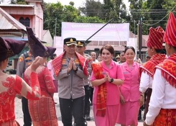 Kapolrestabes Medan Kombes Pol. Dr. Jean Calvijn Simanjuntak di Polsek Kutalimbaru. (Foto Ist)