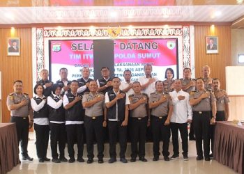 Kapolres Simalungun AKBP Marganda Aritonang, SIK, SH, MM Sambut Kunjungan Tim Itwasda Polda Sumut
