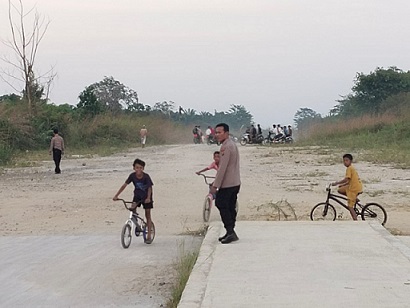 Personil piket SPKT Polsek Siantar Martoba Polres Pematangsiantar gerak cepat gagalkan balap liar di Jalan Ringrood