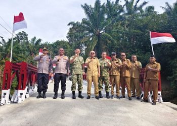 Kapolres Simalungun AKBP Marganda Aritonang, S.H. S.I.K., M.M Hadiri Launching 200 Jembatan Garuda