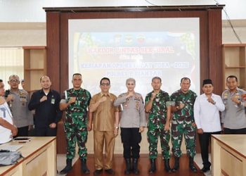 Kapolres Pematangsiantar AKBP Sah Udur T.M Sitinjak SH. SIK. MH pimpin rapat koordinasi Lintas Sektoral (Rakor Linsek) dalam rangka Operasi Ketupat Toba Tahun 2026