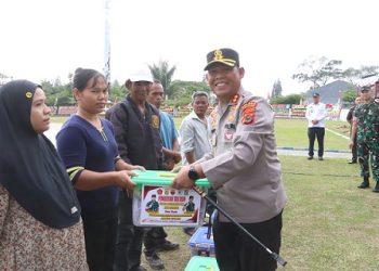 Kapolres Simalungun AKBP Marganda Aritonang, S.H., S.I.K., M.M Hadiri Penutupan TMMD ke-127