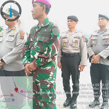 Kasat Samapta AKP Mariduk Tambunan SH. MH hadiri Upacara Penutupan TMMD ke 127 di Simalungun
