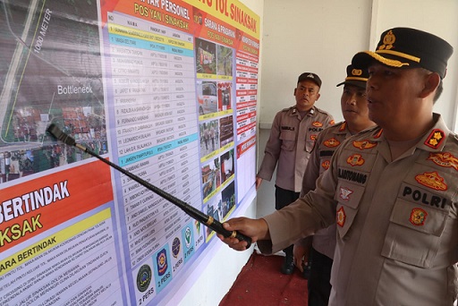 Kapolres Simalungun AKBP Marganda Aritonang Cek Langsung 6 Pos Ops Ketupat Toba 2026: