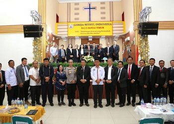 Wali Kota Pematangsiantar Wesly Silalahi SH MKn diwakili Staf Ahli Bidang Pemerintahan Dra Happy Oikumenis Daely menghadiri pelantikan Badan Kerjasama Antar Gereja (BKAG) Provinsi Sumatera Utara Periode 2026–2031