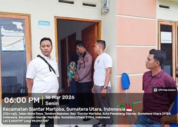 Kanit Reskrim IPDA Juhandya Malau SH pimpin cek TKP