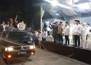 Kapolres Tanjungbalai AKBP Welman Feri, SIK. MIK hadiri pelepasan Pawai Malam Takbiran dalam rangka menyambut Hari Raya Idul Fitri 1447 H.