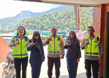 Kapolres Simalungun AKBP Marganda Aritonang, S.I.K. S.H. M.M Cek Pelabuhan Kapal Atsari Parapat