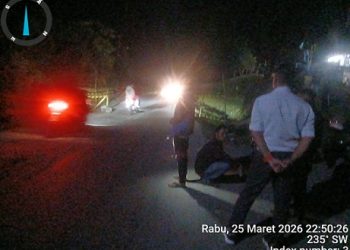 Personil Polres Raya Respon Cepat Hentikan Aksi Pungli Malam Hari Depan Gereja GKPS Raya Usang