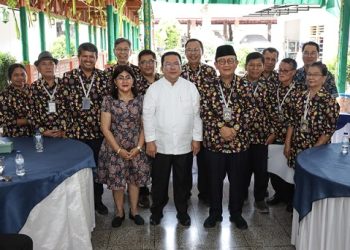 Wali Kota Pematangsiantar Wesly Silalahi SH MKn menerima audiensi dari pemimpin Gereja di Kota Pematangsiantar