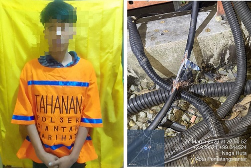 Pelaku MWH dan barang bukti