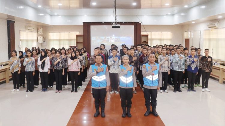 Kapolres Pematangsiantar AKBP Sah Udur T.M. Sitinjak SH. SIK. MH pimpin langsung penandatanganan Pakta Integritas penerimaan calon anggota Polri Tahun 2026