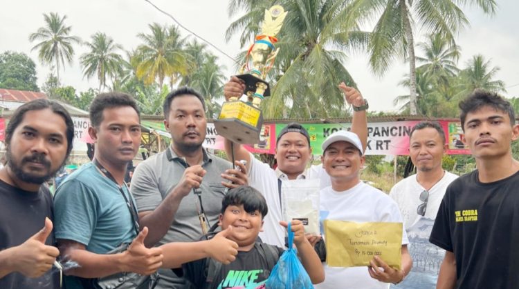 Andika Prayogi Sinaga Raih juara 2 Tournament Ekslusif Ikan Mas Kolam Pancing Pak RT