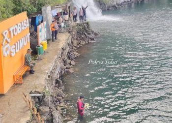 Lokasi tenggelamnya mahasiswa UNIKA di objek wisata Air Terjun Situmurun