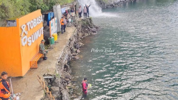 Lokasi tenggelamnya mahasiswa UNIKA di objek wisata Air Terjun Situmurun