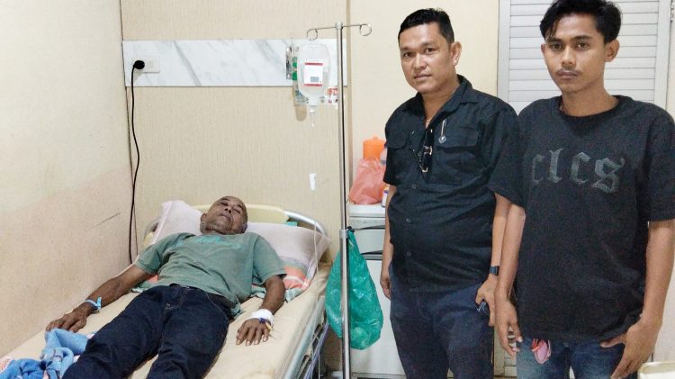 Korban pengeroyokan Irwansyah Daulay opname dan Penasehat Hukum Pelapor Adv Gokma Surya Pandiangan SH