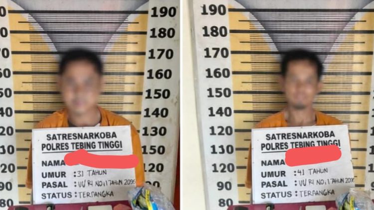 Kedua pelaku ZS dan S diamankan di Sat Resnarkoba 