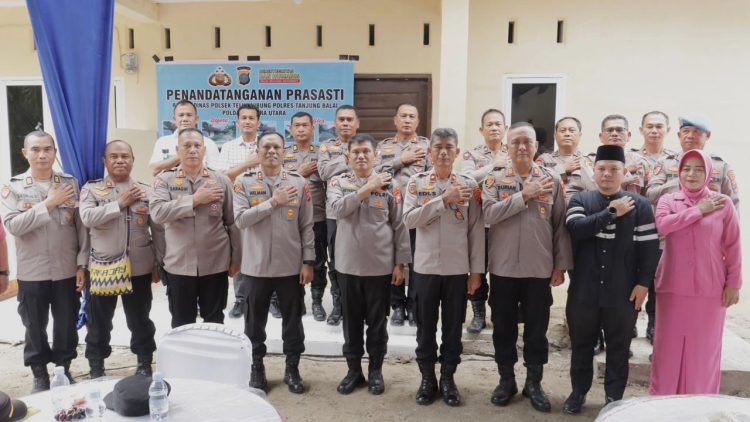 Kapolres Tanjungbalai, AKBP Welman Feri, S.I.K. M.I.K resmikan Rumah Dinas Polsek Teluk Nibung