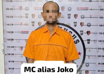 Pelaku curat di lingkungan SMA Negeri 20 Belawan. (Foto Ist)
