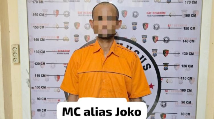 Pelaku curat di lingkungan SMA Negeri 20 Belawan. (Foto Ist)
