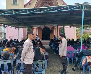 Polres Simalungun Pengamanan di 70 Lebih Gereja Lintas 14 Wilayah Polsek