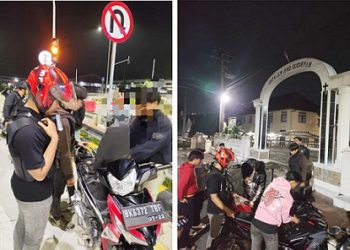 Timsus Dayok Mirah saat patroli