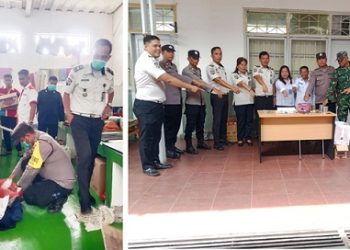 Polsek Bangun Bersama BNNK dan TNI Razia Lapas Kelas IIA Pematangsiantar
