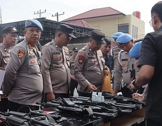 Bid Propam Polda Sumut Cek Kelayakan Senjata Api di Polres Tanjung Balai