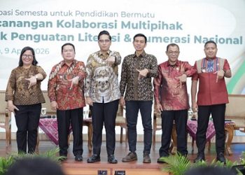 Wali Kota Pematangsiantar Wesly Silalahi SH MKn menghadiri Pencanangan Kolaborasi Multipihak untuk peningkatan literasi dan numerasi nasional