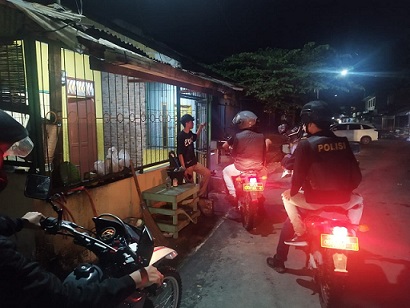 Timsus Dayok Mirah saat patroli